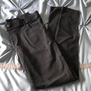 Charcoal gray crop jeggings